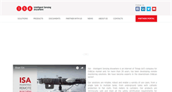 Desktop Screenshot of isasensing.com